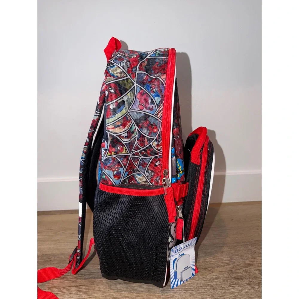 Spiderman backpack with lunch bag